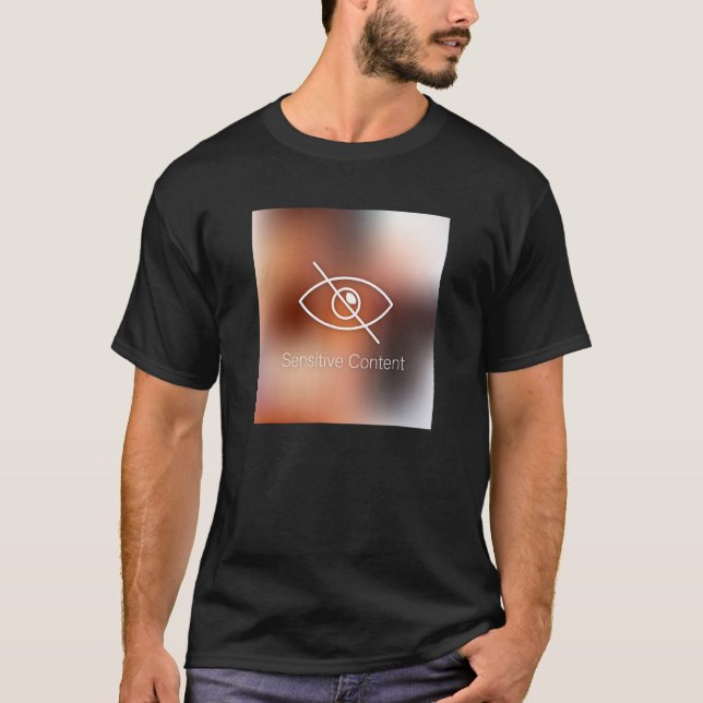 Camiseta Sensitive Content  Illustration Graphic Designs Me (Frente)