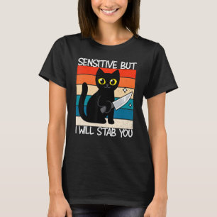 Camiseta Sensível, Mas Vou Te Esfaquear