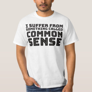 Camiseta Senso Comum - Humor Lógico