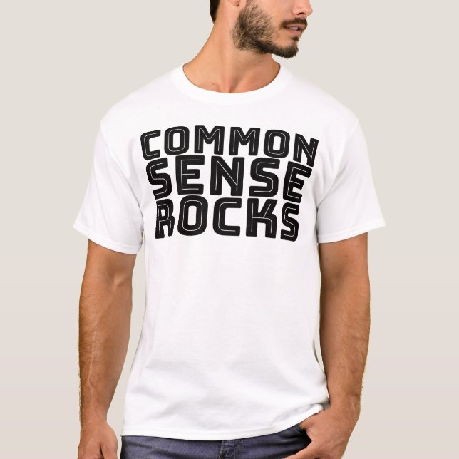 Camiseta Senso Comum - Humor Lógico (Frente)