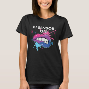 Camiseta Sensor Bi Ativado Arco-íris Orgulho Bissexual Biss