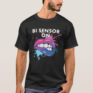 Camiseta Sensor Bi Sobre Bissexualidade Orgânica Do Arco-Ír