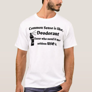 Camiseta Sensor comum e desodorante