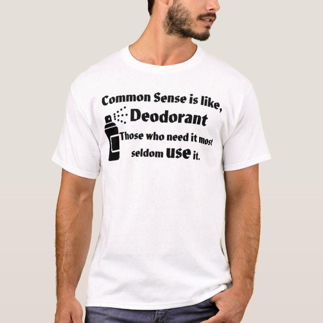 Camiseta Sensor comum e desodorante (Frente)