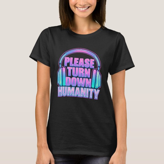 Camiseta Sensory Overload - Turn Down Humanity | Women  (Frente)