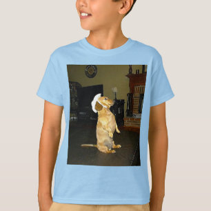 Camiseta Sentado Bonito ou assistindo TV Dachshund