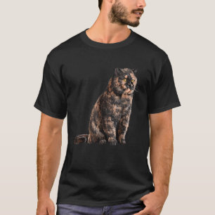 Camiseta Sentado Cat Tortie British Shorthair