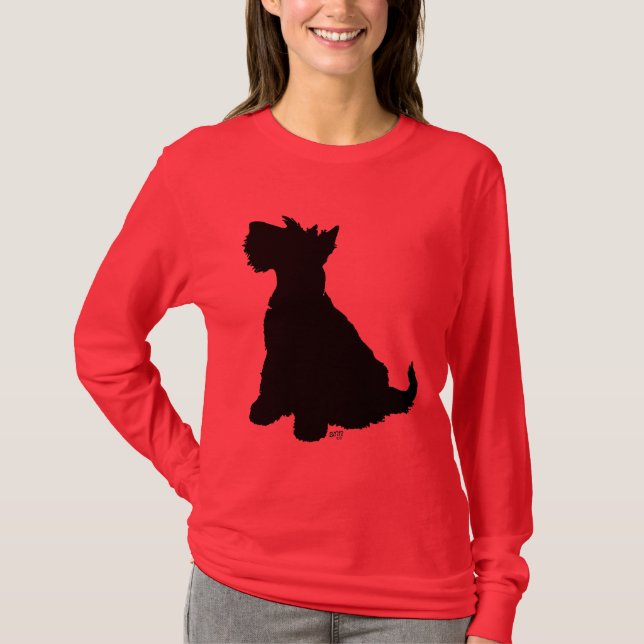 Camiseta Sentado Scottie Dog (Frente)