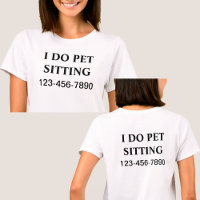 Camiseta Sentado Simples Pet Design