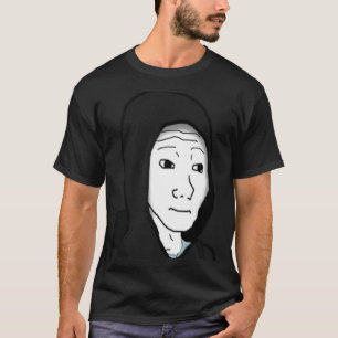 Camiseta Sente Cara Wojak Meme Doomer 1