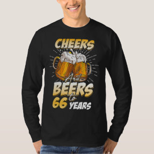 Camiseta Sente-se e bebe aos 66 anos de idade, 66 anos