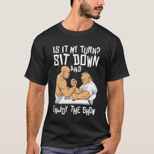 Camiseta Sente-se e Desfrute do Espectáculo Exercitador Bra (Frente)