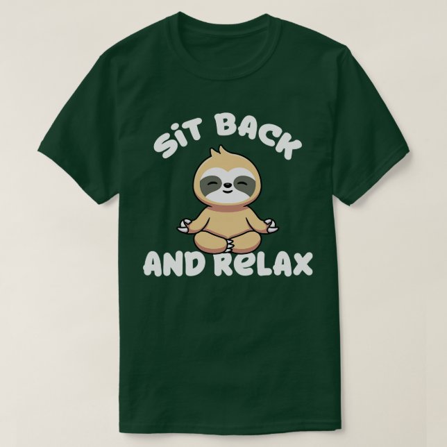 Camiseta Sente-Se E Relaxe A Lama (Frente do Design)