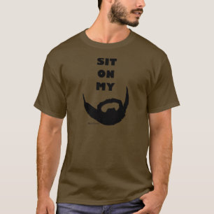 Camiseta Sente-se em meu amante da barba