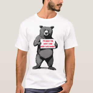 Camiseta Sente-Se Pelo Que Eu Disse Teto Gráfico, Urso Engr
