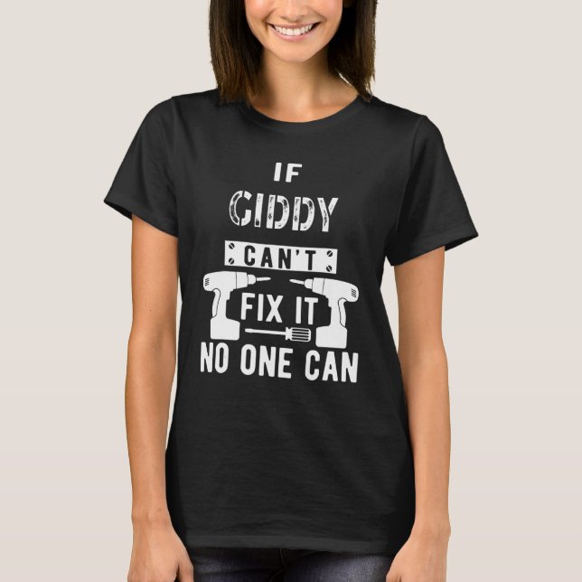 Camiseta Sente-se se Giddy não consegue consertá-lo Avô Sír (Frente)