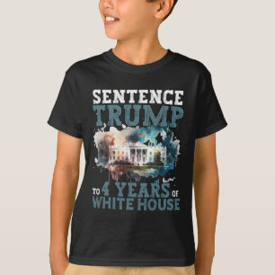 Camiseta Sentença Trump Para 4 Anos De Tru Engraçado Da Cas