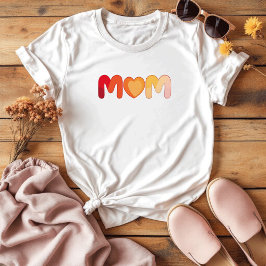 Camiseta Sentimental Colorido Bonito | Dia de as mães simpl