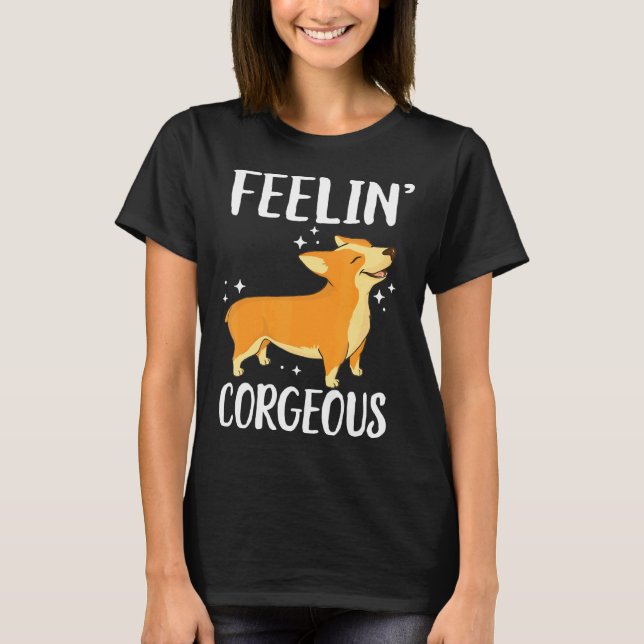 Camiseta Sentimento de Corgi Cachorro Corgeo Corgi (Frente)