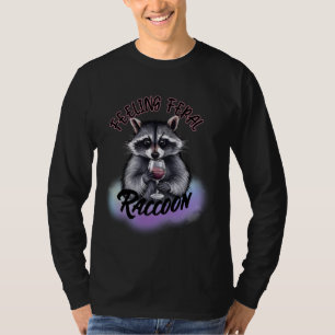 Camiseta Sentimento de Feral Raccoon Diversão Raccoon Vine