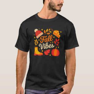 Camiseta Sentimento de Outono Folhas de Outono Estação Acon