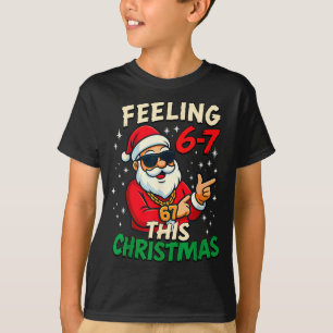 Camiseta Sentimento Engraçado 67 Este Natal Seis Sete Meme