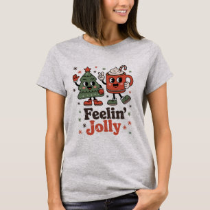 Camiseta Sentimento Natalino Retrô Alegre Férias Vintage