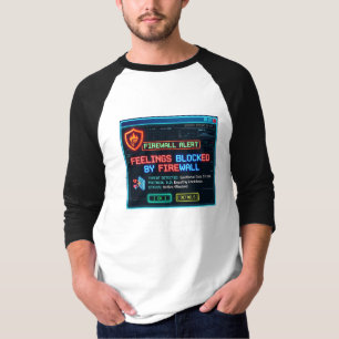 Camiseta Sentimentos Bloqueados Pelo Firewall Engraçado Seg