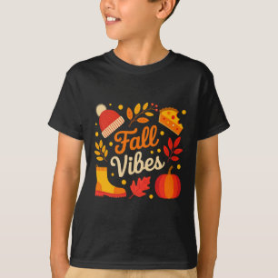 Camiseta Sentimentos de Outono Folhas de Outono Estação Aco