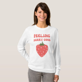 Camiseta Sentindo Berry Boa Mulher Rosa De Morango