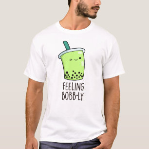 Camiseta Sentindo Bobb Engraçado Boba Tea Pun