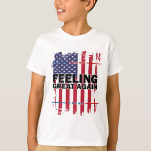 Camiseta Sentindo Excelente Novamente Trump 2024 American U