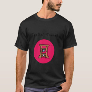 Camiseta Sentindo Francês Engraçado Guillotina Humor Negro