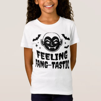 Camiseta Sentindo-me Fang-Tástico Design Divertido de Vampi