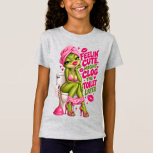 Camiseta Sentindo-me Fofo, Posso Entupir o Vaso Sanitário M