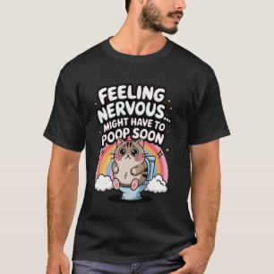 Camiseta Sentindo Nervoso Pode Precisar Cagar Em Breve Piad