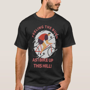 Camiseta Sentindo O Queimado Enquanto Eu Subo O Retro-Bikin
