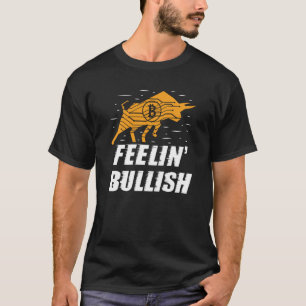 Camiseta Sentindo Otimista Criptomoeda Blockchain Negociado