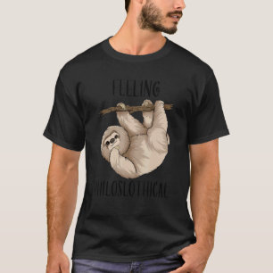 Camiseta Sentindo-se Filosoficamente Preguiçoso,Se