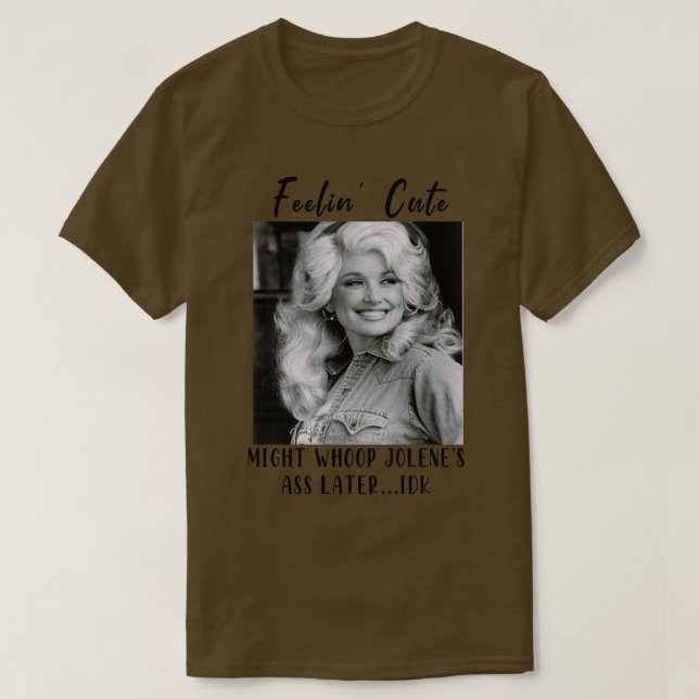 Camiseta sentir-me fofo pode estragar o joleneslater idk (Frente do Design)