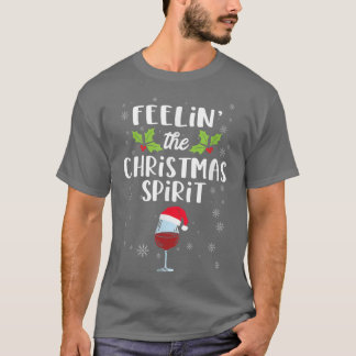 Camiseta Sentir o espírito de Natal Engraçado Drinki