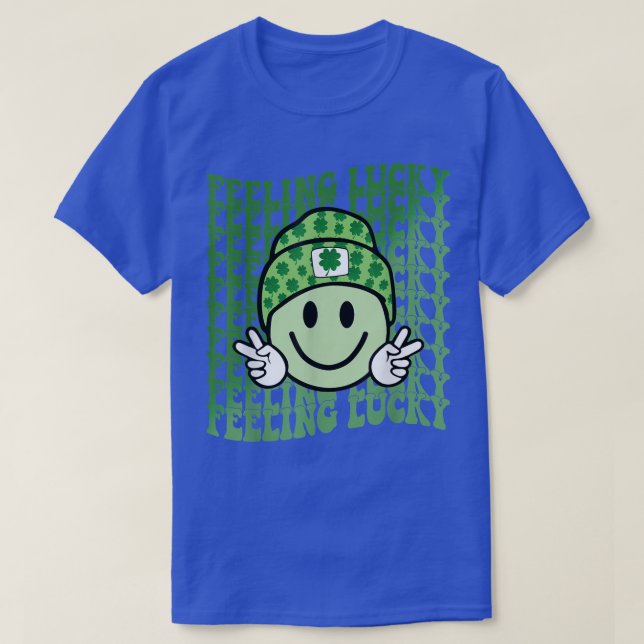 Camiseta Sentir sorriso sorriso rosto Rua de Shamrock Luc P (Frente do Design)