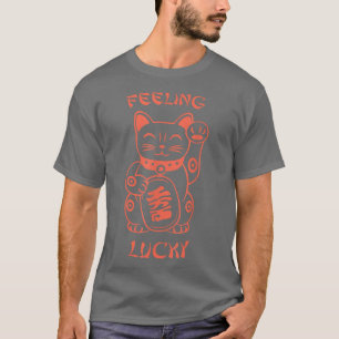 Camiseta Sentir Sorte Chinesa Sorte Chá Laranja