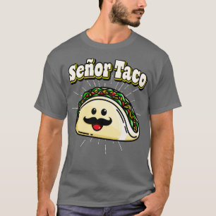 Camiseta Seor Taco Funny Kawaii Comida mexicana
