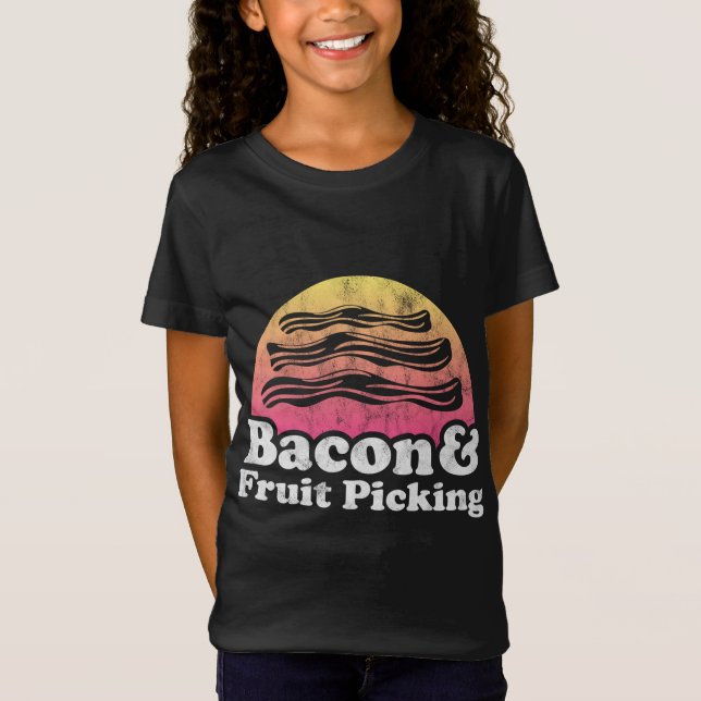 Camiseta Separação de bacon e Fruta (Frente)