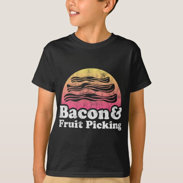 Camiseta Separação de bacon e Fruta (Frente)