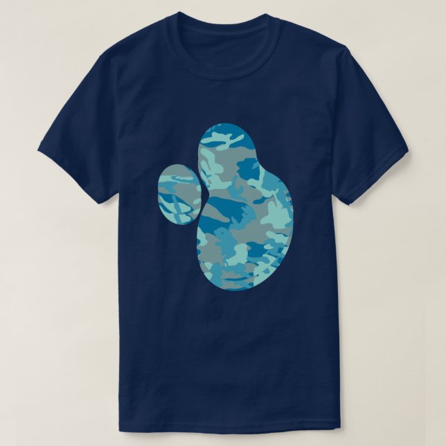Camiseta Separador de Pintor de Camo BlueBlast v2 (Frente do Design)