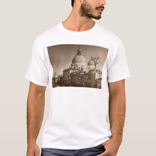 Camiseta Sepia - Efeito de Papel Venice Grande Canal
