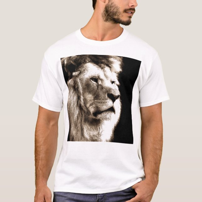 Camiseta Sepia Lion (Frente)