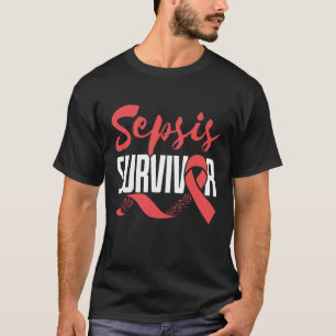 Camiseta Sepsis Sobrevivente Guerreiro Mês de Consciência
